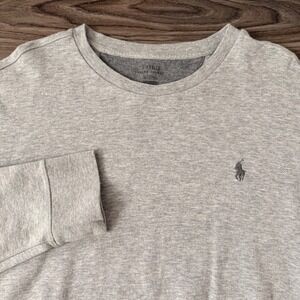 Polo by Ralph Lauren Heather Gray Crewneck Sweatshirt with Logo